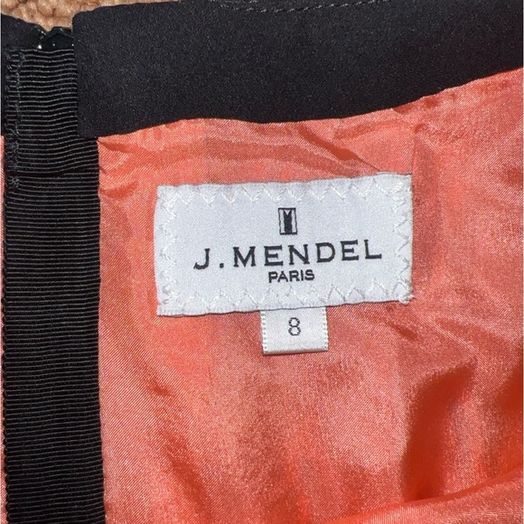 J. MENDEL CORAL LACE CROP TOP AND SHORTS SET - Picture 3 of 11